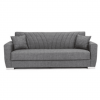 Sofá cama clic-clac con arcón modelo Terra Gris