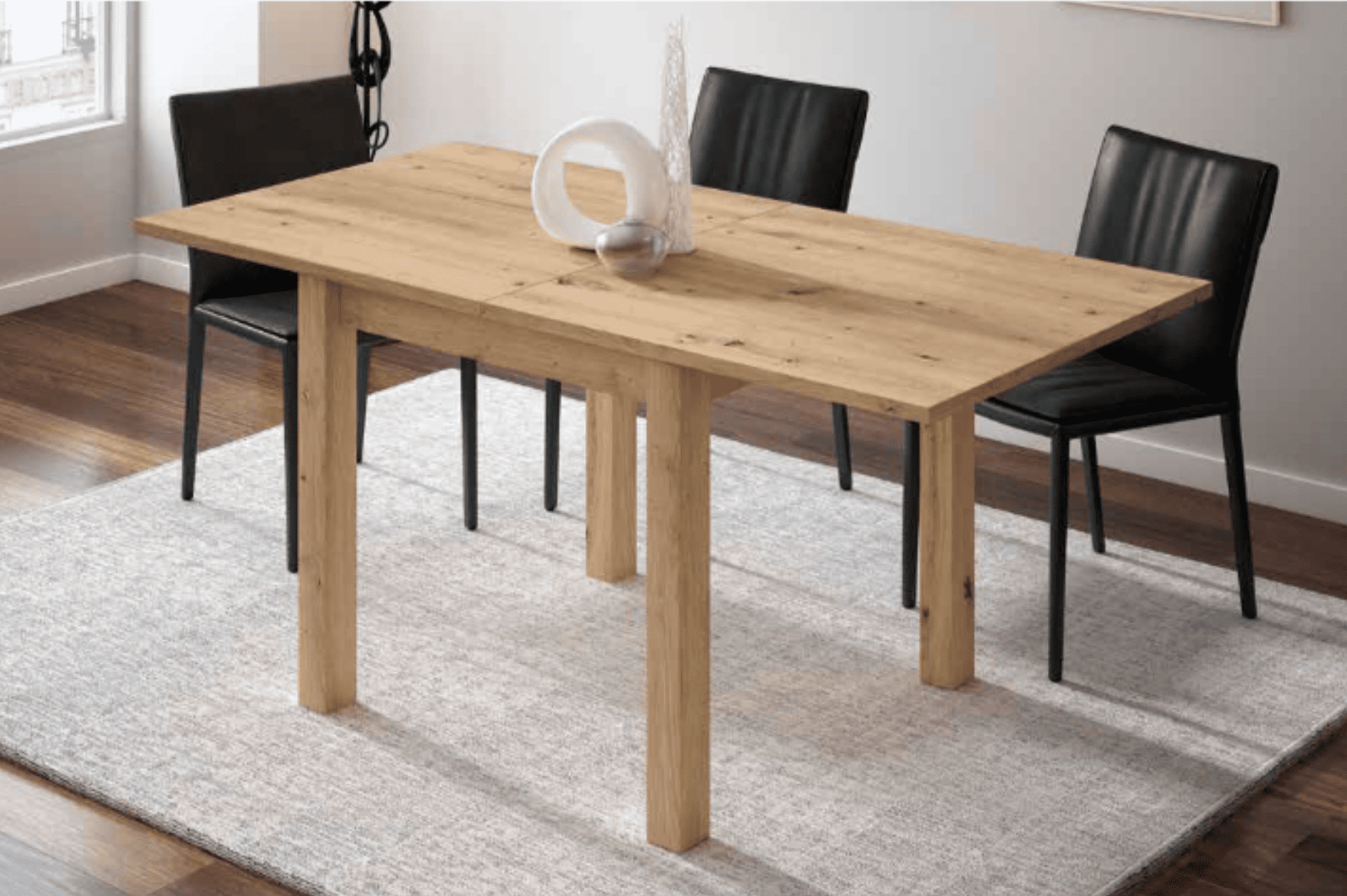 Mesa de comedor extensible modelo Libro